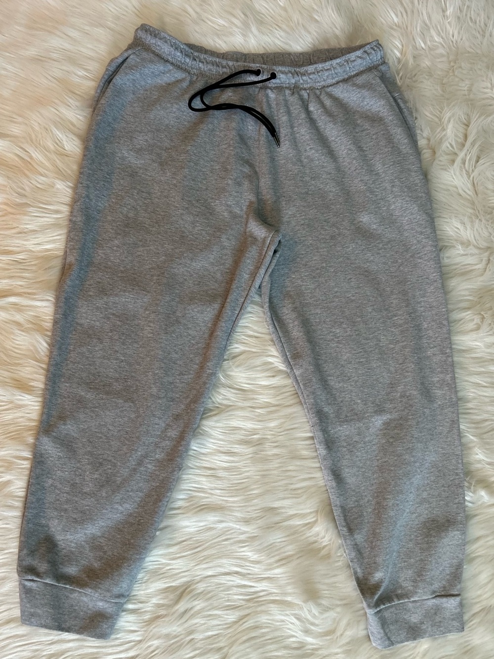 Men's Gray Classic Drawstring Joggers - Casual Everyday Sweatpants